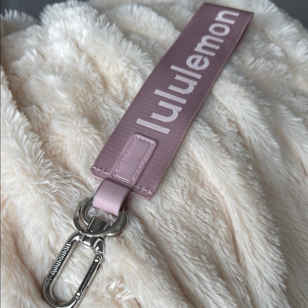 Lululemon Pink Neverlost Keychain